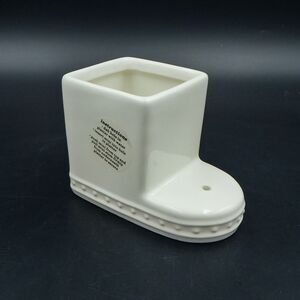 Nora Fleming Stoneware Pearl Dot Cutie Container Square CC01 Retired White